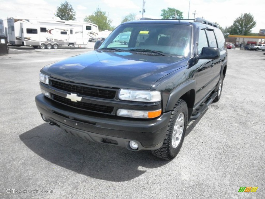 2002 Suburban 1500 Z71 4x4 - Onyx Black / Graphite/Medium Gray photo #3