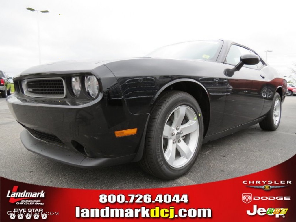 2013 Challenger SXT - Pitch Black / Dark Slate Gray photo #1