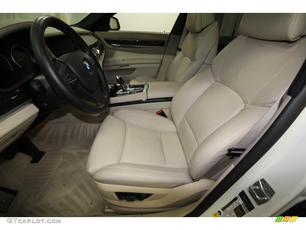 Oyster Interior 2012 BMW 7 Series 750i Sedan Photo #80609432