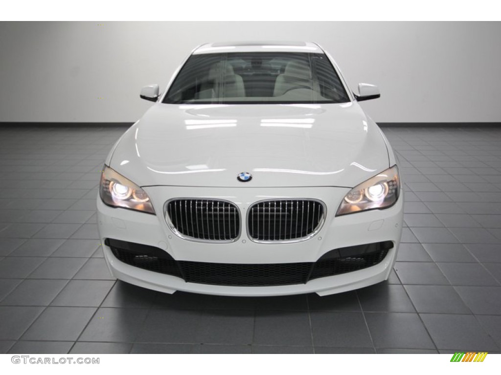 2012 7 Series 750i Sedan - Alpine White / Oyster photo #6