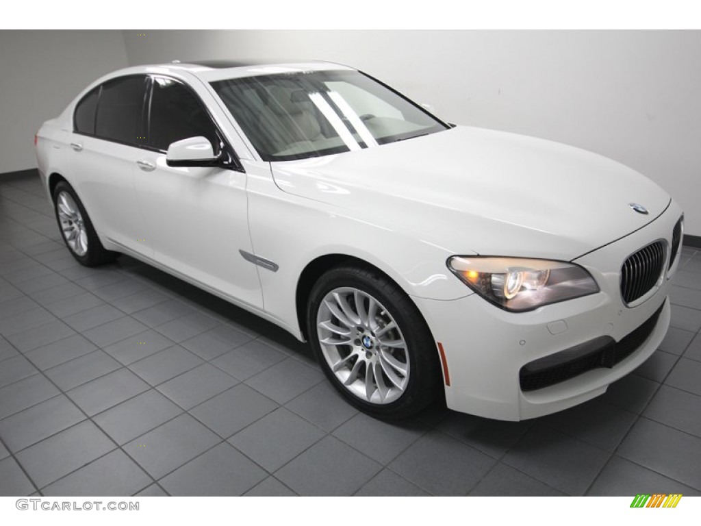 2012 7 Series 750i Sedan - Alpine White / Oyster photo #8