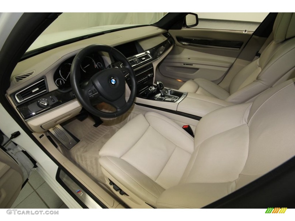 Oyster Interior 2012 BMW 7 Series 750i Sedan Photo #80609679