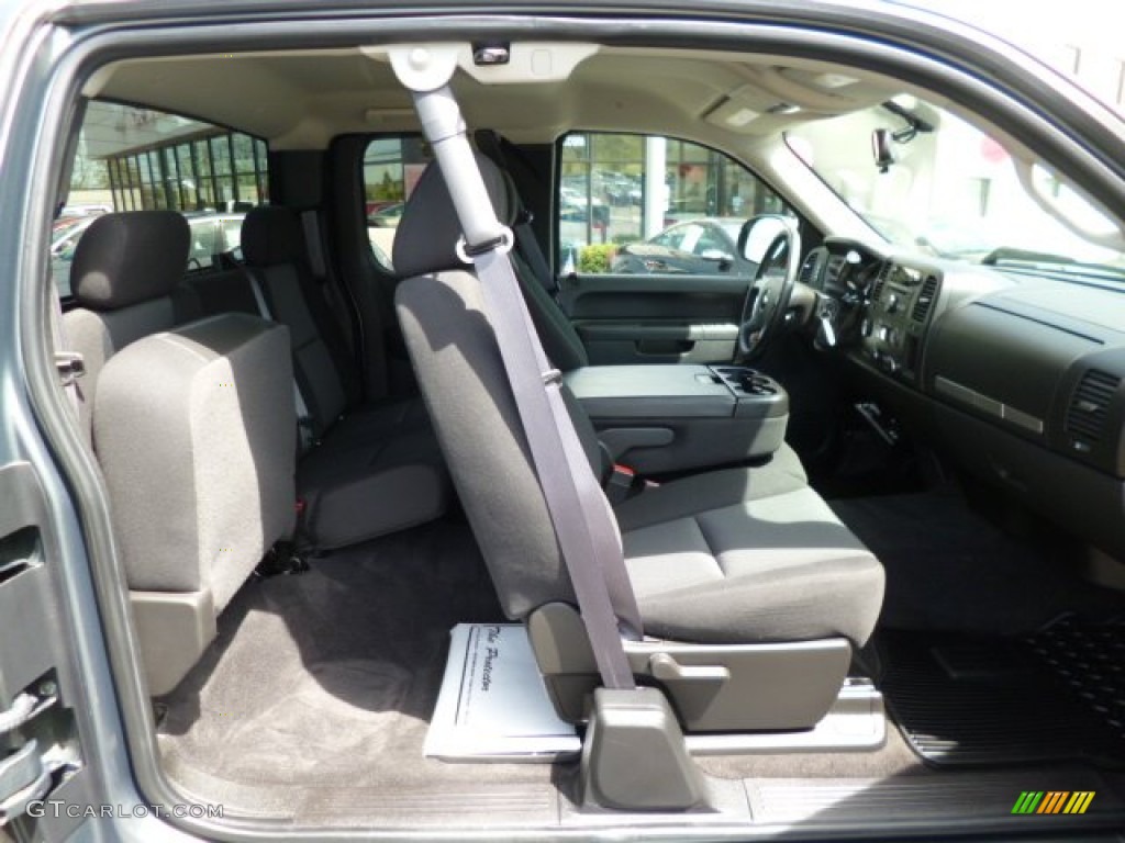 Ebony Interior 2011 Chevrolet Silverado 1500 LT Extended Cab 4x4 Photo #80609896