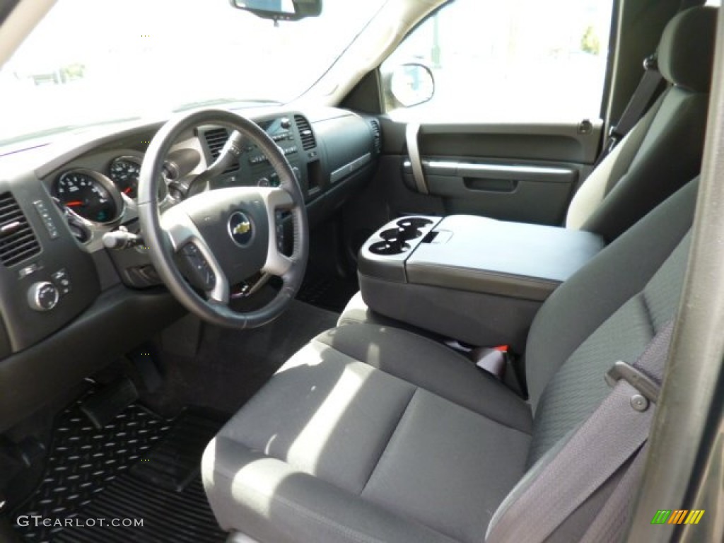 Ebony Interior 2011 Chevrolet Silverado 1500 LT Extended Cab 4x4 Photo #80609983