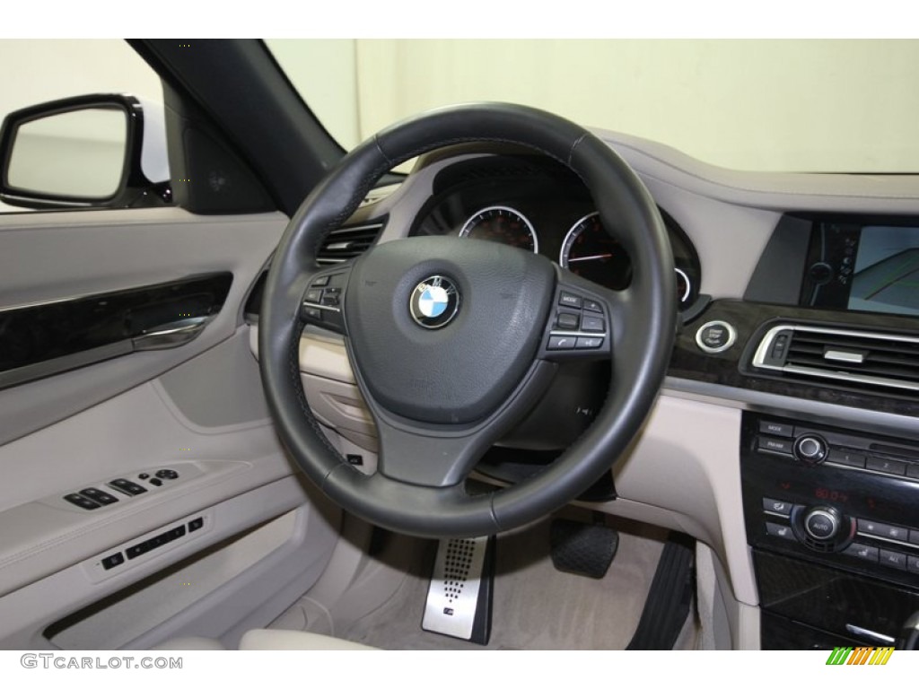 2012 7 Series 750i Sedan - Alpine White / Oyster photo #35