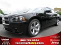 2013 Pitch Black Dodge Charger SXT Plus  photo #1