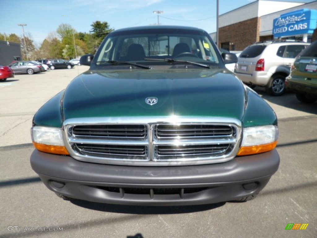 2004 Dakota SXT Regular Cab 4x4 - Timberline Green Pearl / Dark Slate Gray photo #2