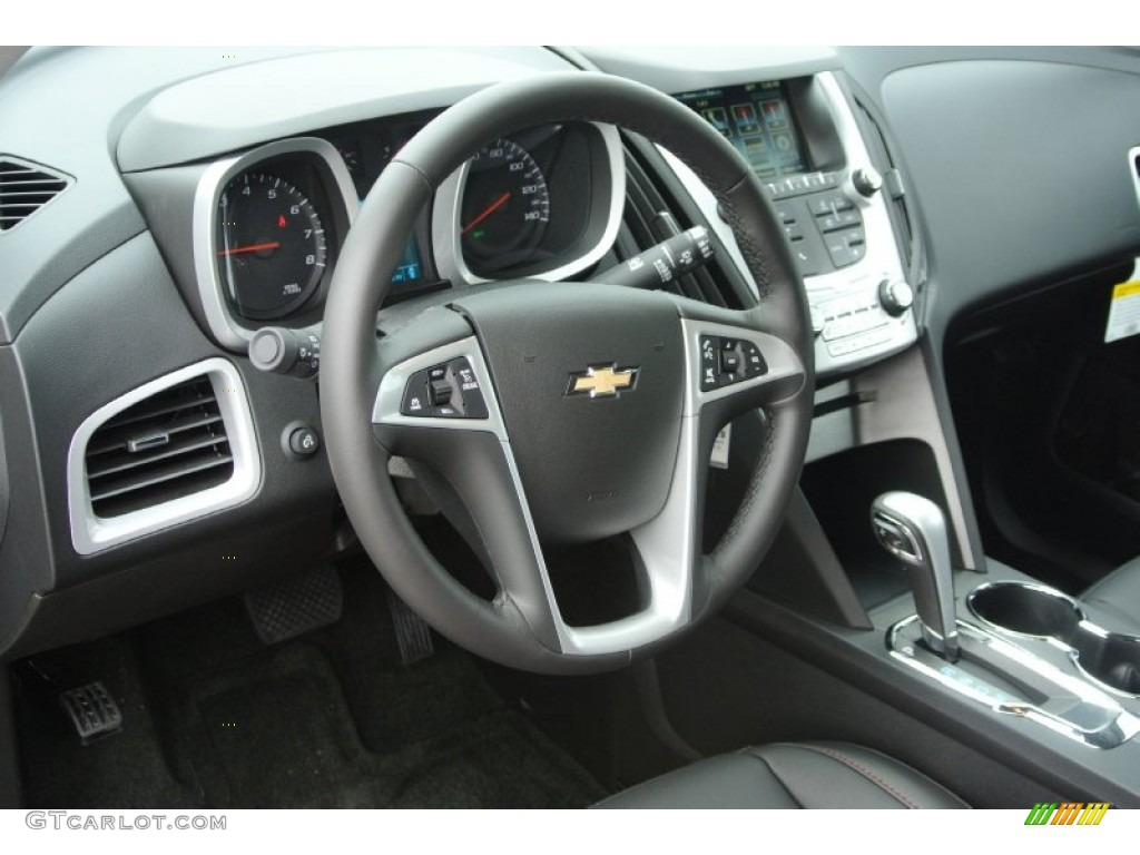 2013 Chevrolet Equinox LT Jet Black Steering Wheel Photo #80611567