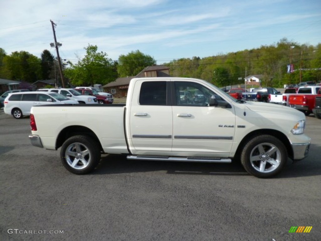 2010 Ram 1500 Big Horn Quad Cab 4x4 - Stone White / Dark Slate/Medium Graystone photo #8