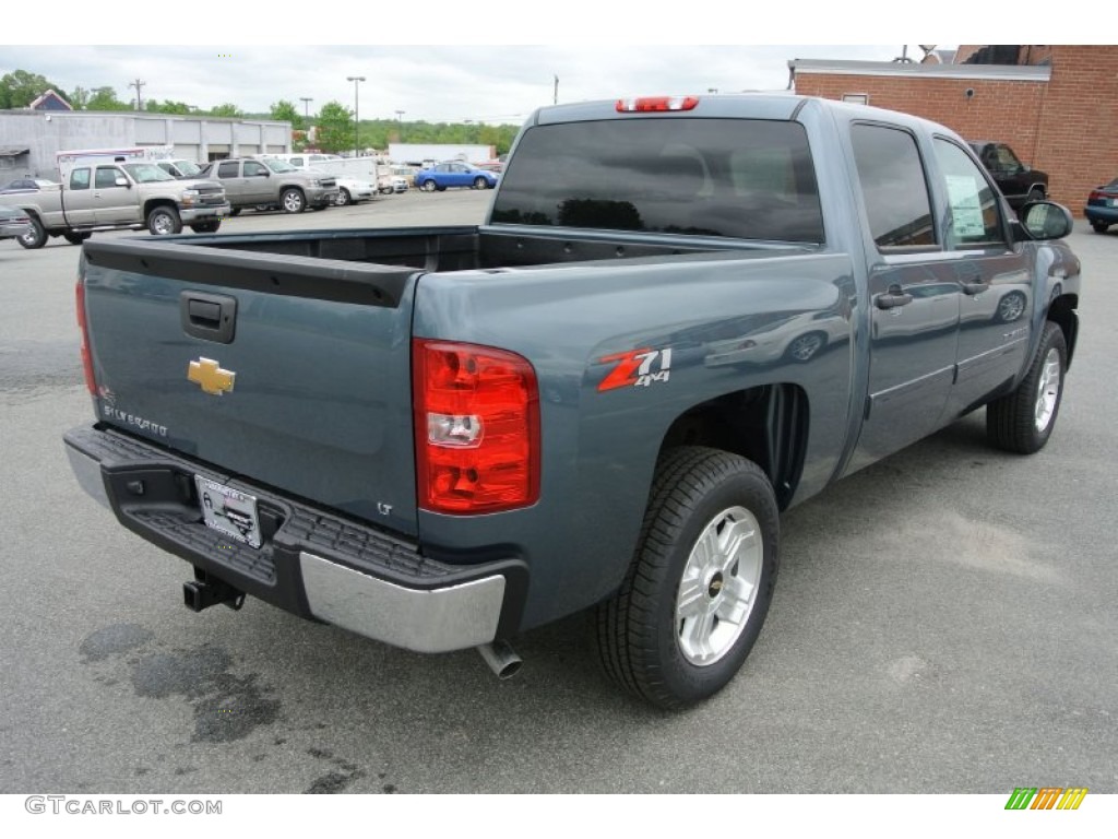 2013 Silverado 1500 LT Crew Cab 4x4 - Blue Granite Metallic / Ebony photo #5