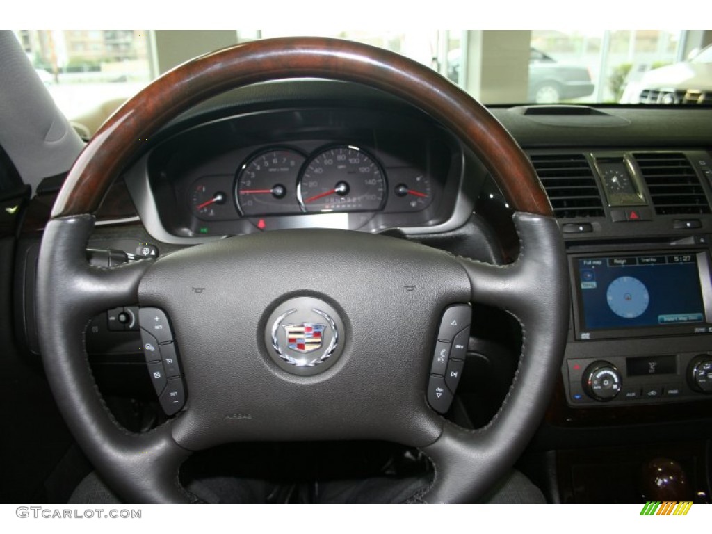 2010 Cadillac DTS Standard DTS Model Ebony Steering Wheel Photo #80613547