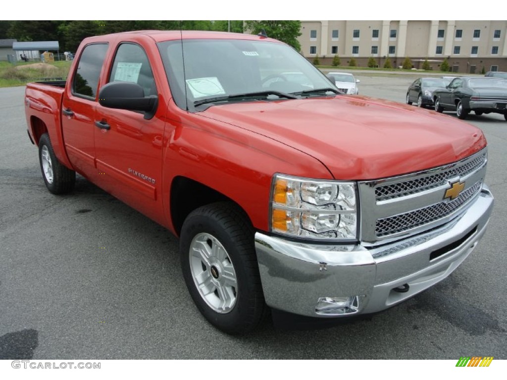 2013 Silverado 1500 LT Crew Cab 4x4 - Victory Red / Ebony photo #1