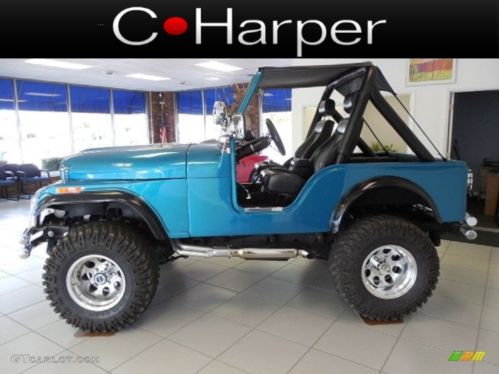 Blue Jeep CJ