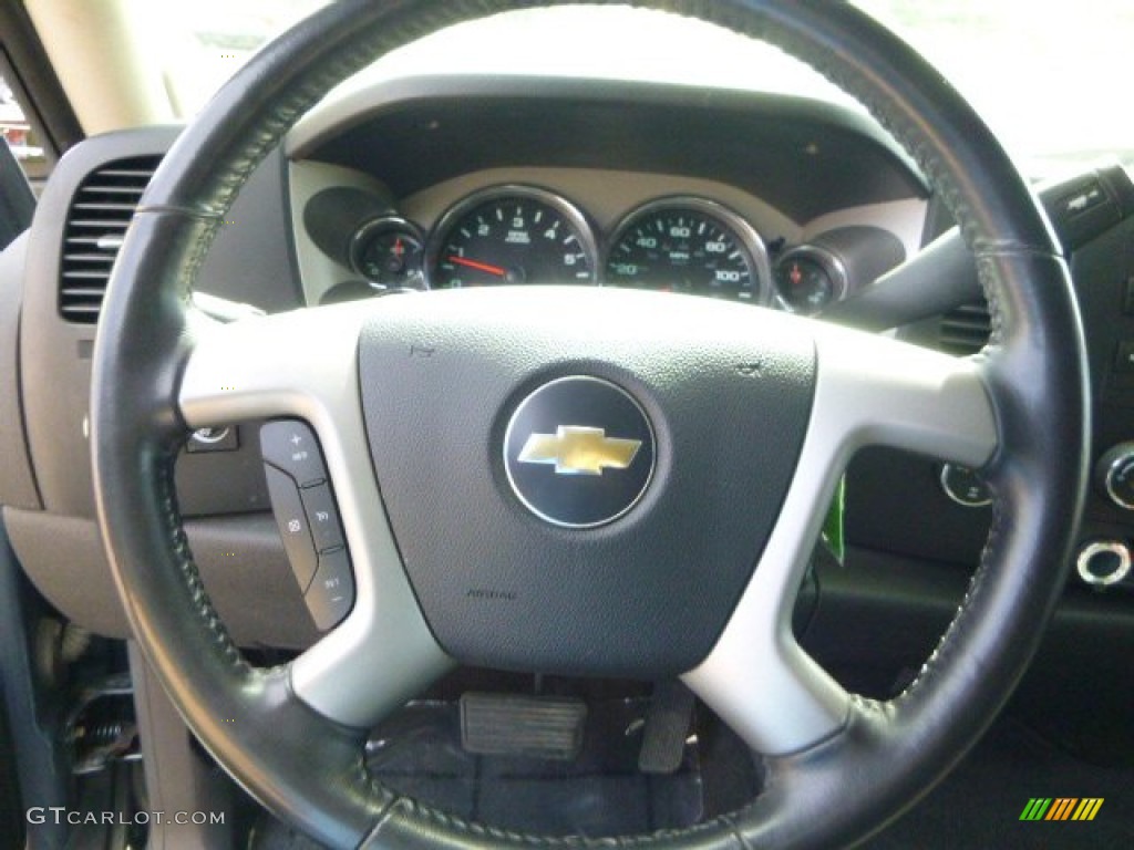 2008 Chevrolet Silverado 1500 LT Extended Cab 4x4 Ebony Steering Wheel Photo #80615023