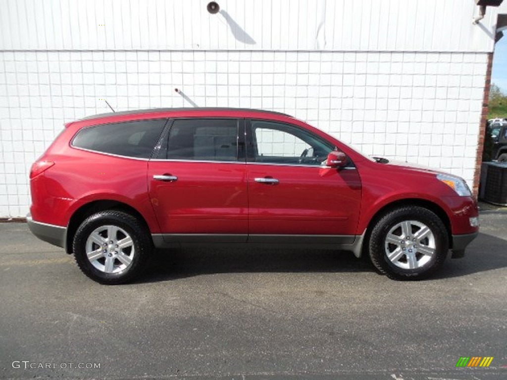 Crystal Red Tintcoat 2012 Chevrolet Traverse LT AWD Exterior Photo #80615428