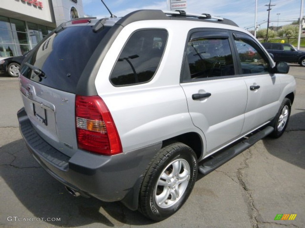Satin Silver Metallic 2008 Kia Sportage LX V6 4x4 Exterior Photo #80615685