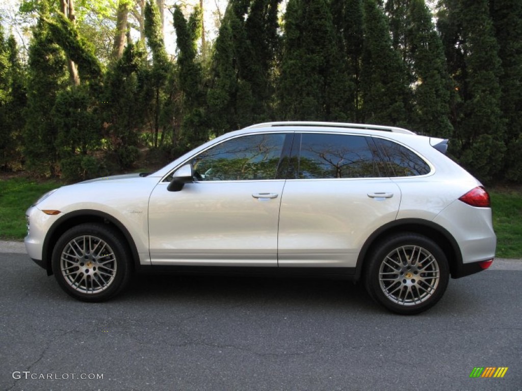 Classic Silver Metallic 2013 Porsche Cayenne Diesel Exterior Photo #80615873