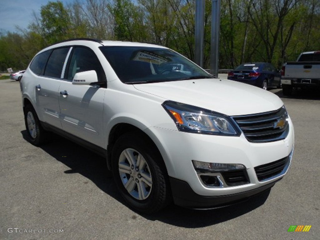 White 2013 Chevrolet Traverse LT AWD Exterior Photo #80616594
