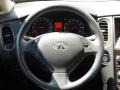2010 Infiniti EX Graphite Interior Steering Wheel Photo