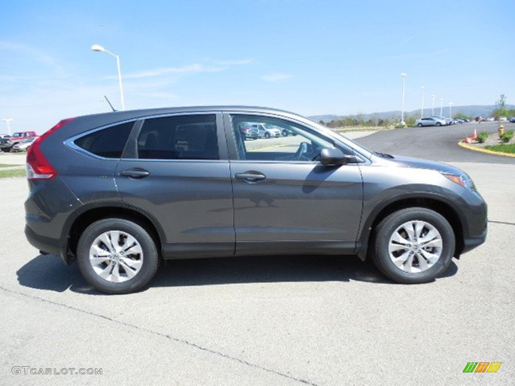 2013 CR-V EX AWD - Polished Metal Metallic / Gray photo #4