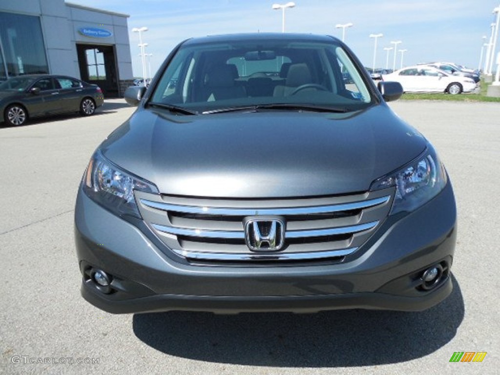 2013 CR-V EX AWD - Polished Metal Metallic / Gray photo #19