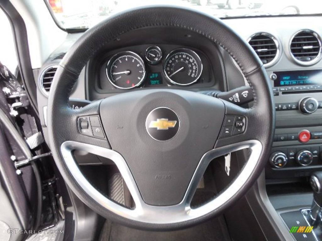 2012 Chevrolet Captiva Sport LS Black Steering Wheel Photo #80617454