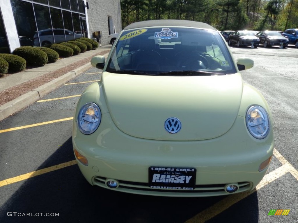 2005 New Beetle GLS 1.8T Convertible - Mellow Yellow / Black photo #2