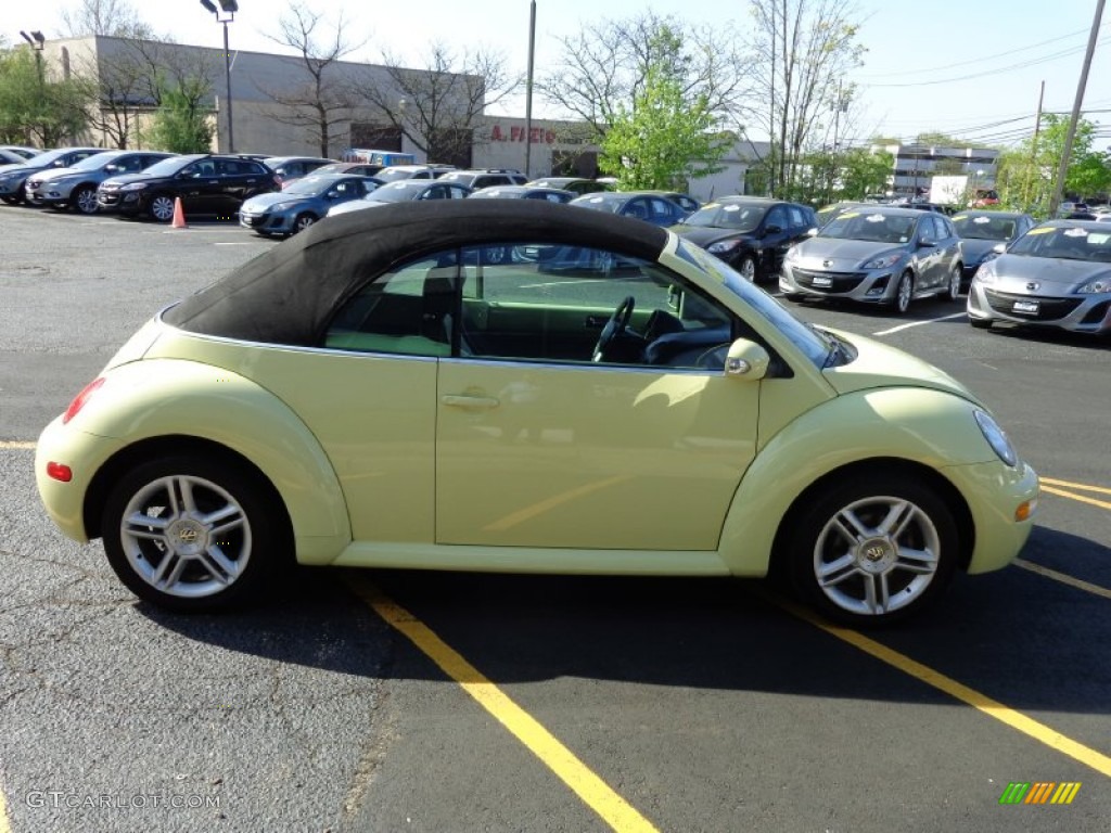 2005 New Beetle GLS 1.8T Convertible - Mellow Yellow / Black photo #4