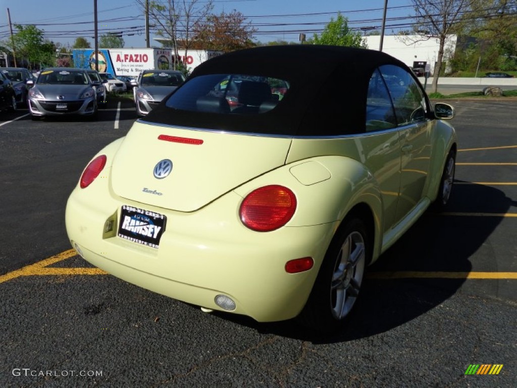 2005 New Beetle GLS 1.8T Convertible - Mellow Yellow / Black photo #5