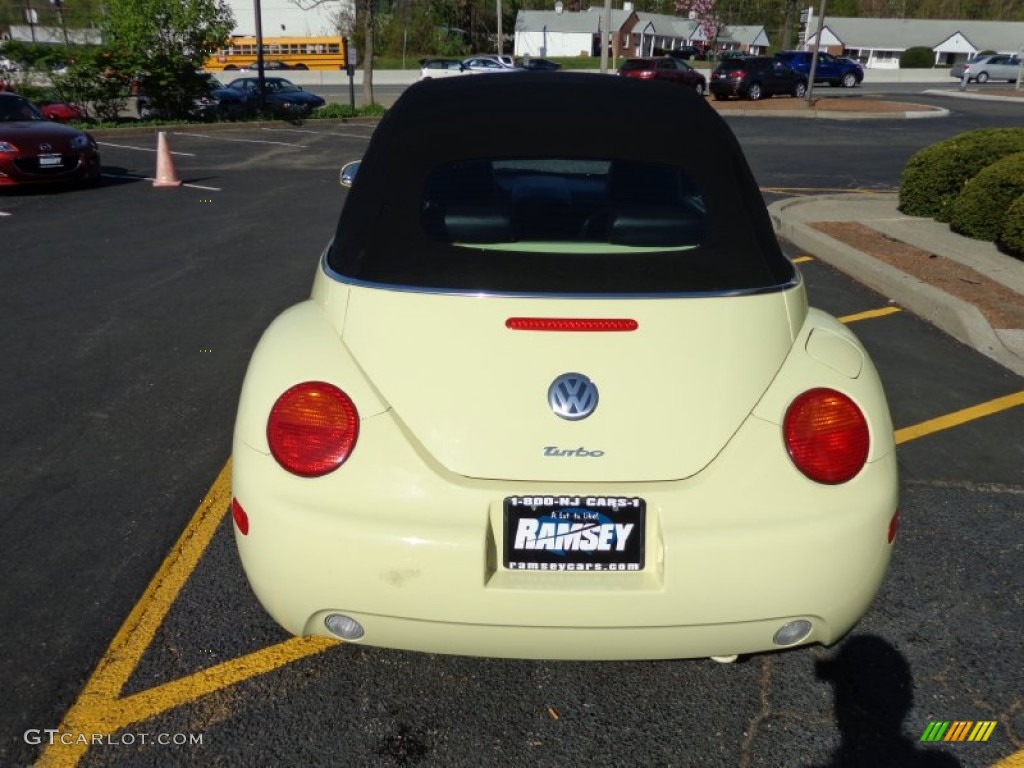 2005 New Beetle GLS 1.8T Convertible - Mellow Yellow / Black photo #6