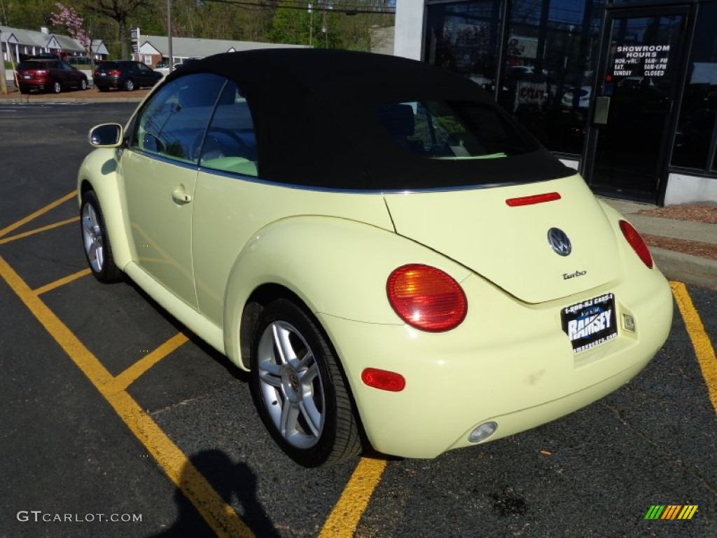 2005 New Beetle GLS 1.8T Convertible - Mellow Yellow / Black photo #7