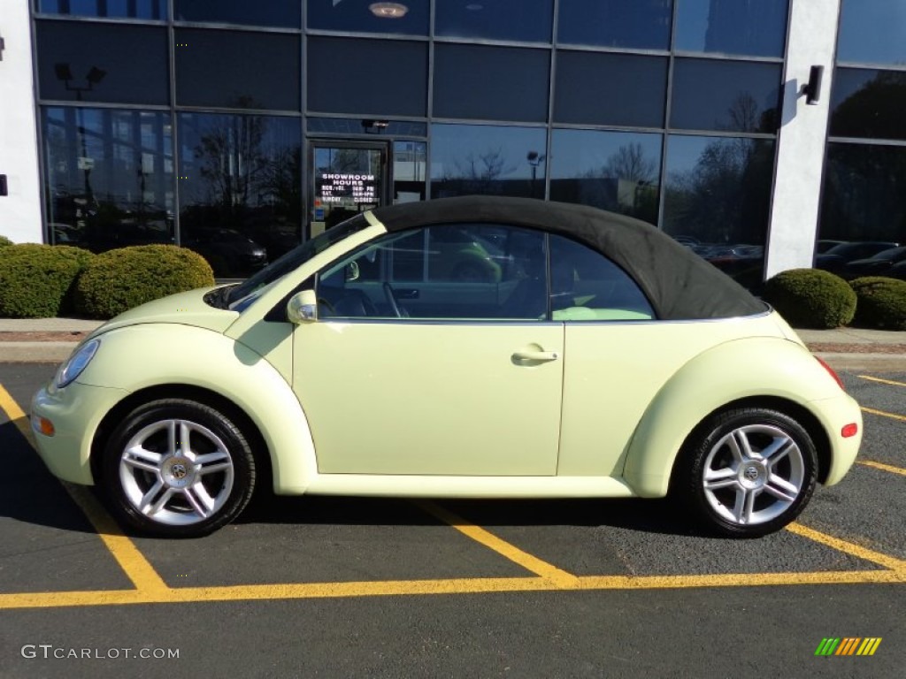 2005 New Beetle GLS 1.8T Convertible - Mellow Yellow / Black photo #8