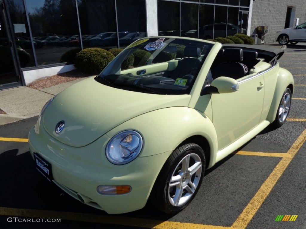 2005 New Beetle GLS 1.8T Convertible - Mellow Yellow / Black photo #9