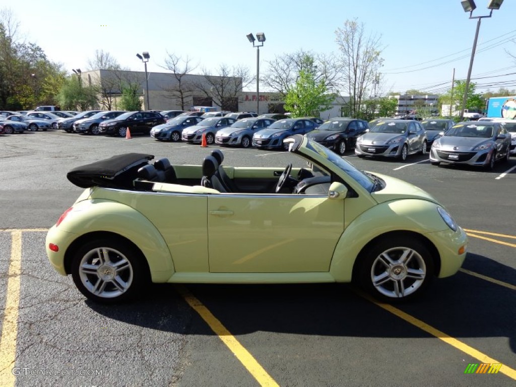 2005 New Beetle GLS 1.8T Convertible - Mellow Yellow / Black photo #14