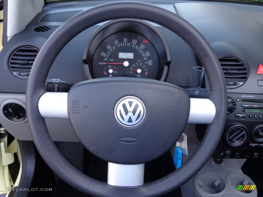 2005 New Beetle GLS 1.8T Convertible - Mellow Yellow / Black photo #31
