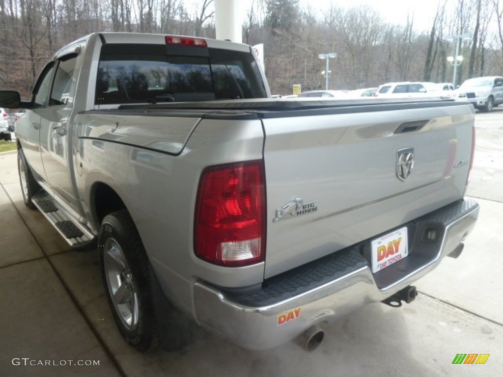 2009 Ram 1500 Big Horn Edition Crew Cab 4x4 - Bright Silver Metallic / Dark Slate/Medium Graystone photo #4