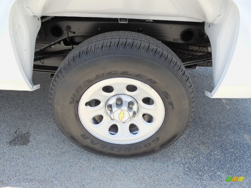 2013 Silverado 1500 Work Truck Extended Cab 4x4 - Summit White / Dark Titanium photo #3