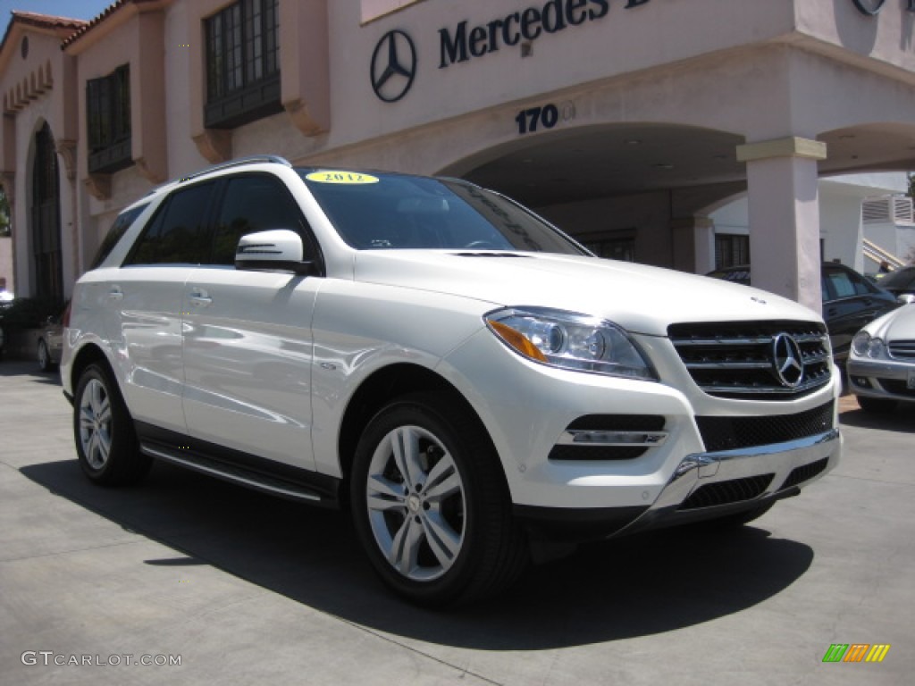 2012 ML 350 4Matic - Diamond White Metallic / Black photo #1