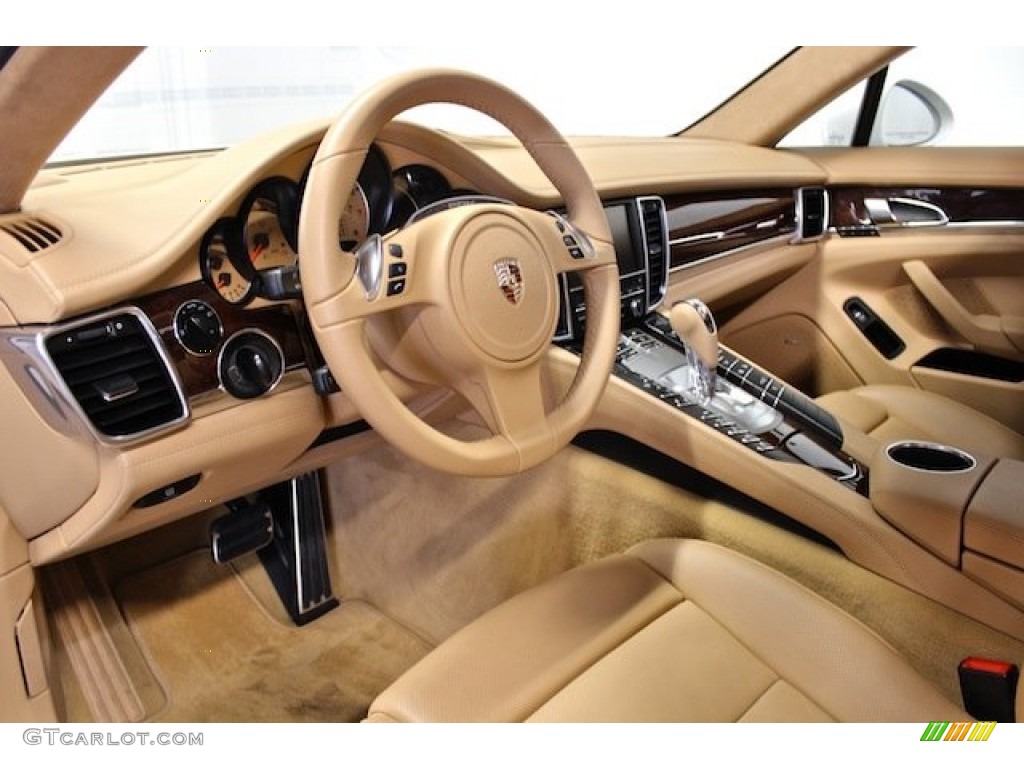 Luxor Beige Interior 2011 Porsche Panamera Turbo Photo #80621297