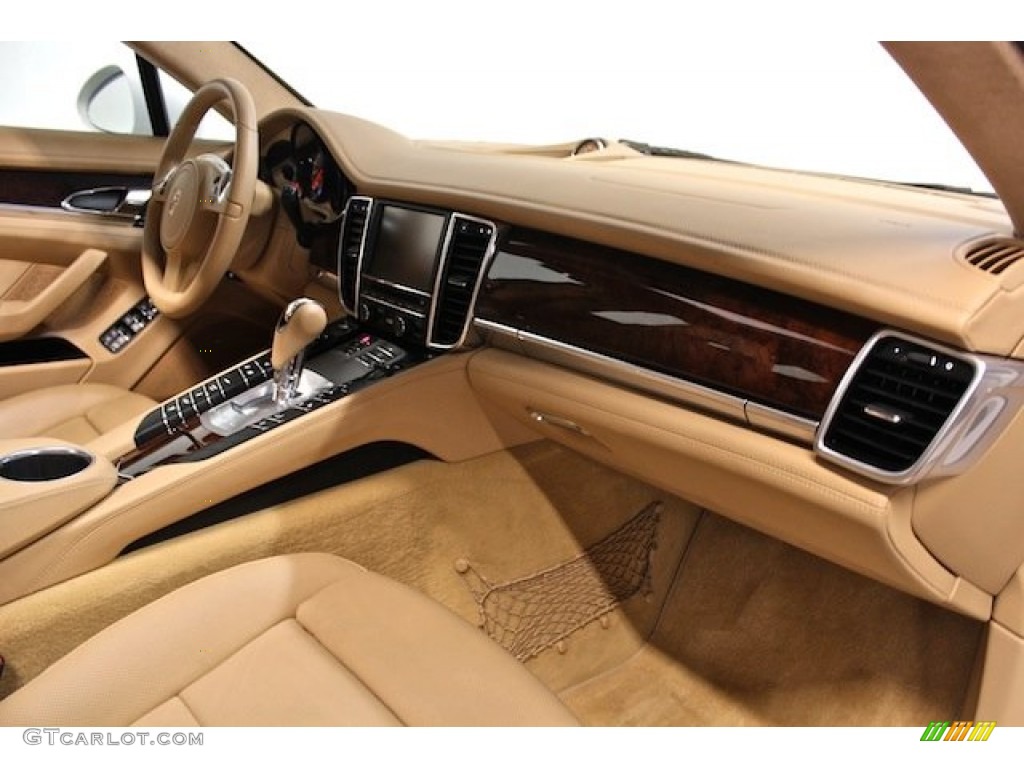 2011 Porsche Panamera Turbo Luxor Beige Dashboard Photo #80621323