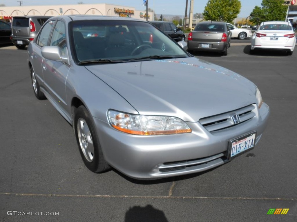 2002 Accord EX V6 Sedan - Satin Silver Metallic / Quartz Gray photo #2