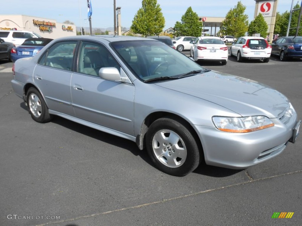2002 Accord EX V6 Sedan - Satin Silver Metallic / Quartz Gray photo #3