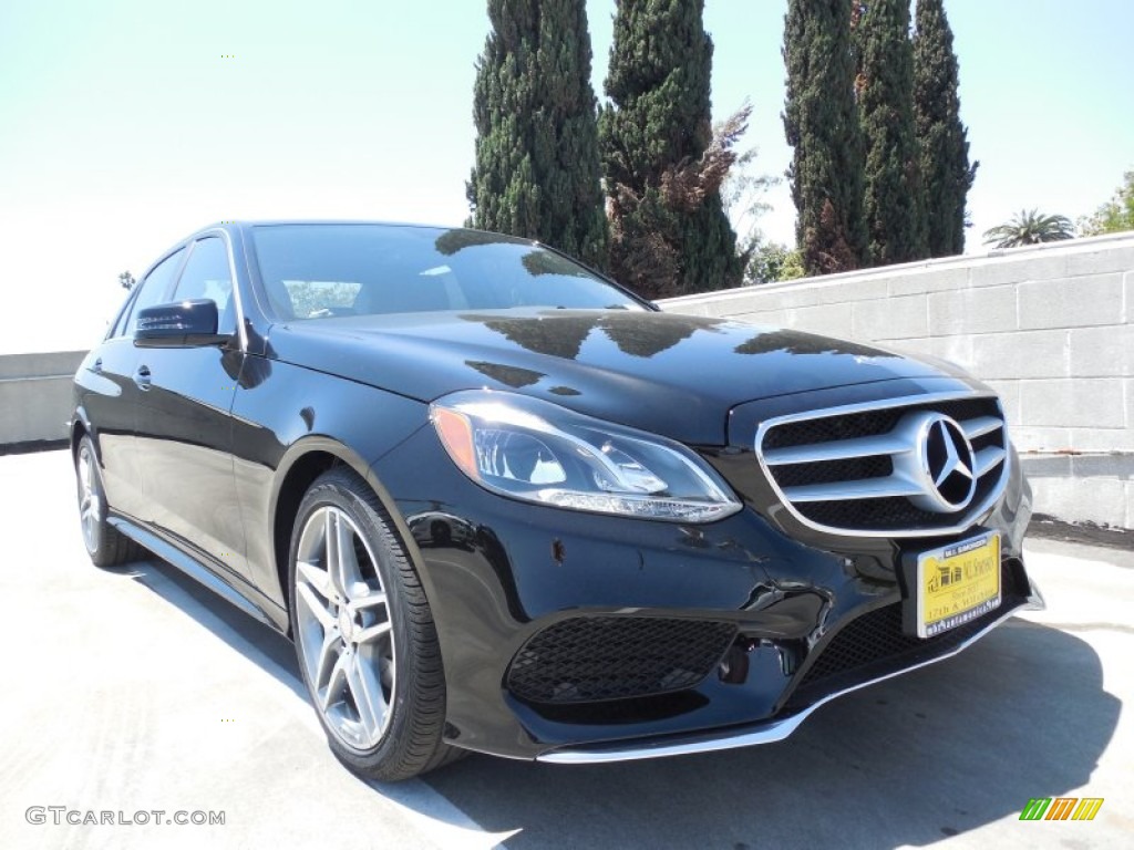 2014 E 350 Sport Sedan - Black / Black photo #1