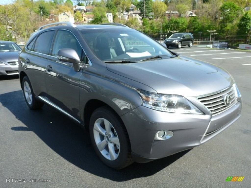 2013 RX 350 AWD - Nebula Gray Pearl / Black/Ebony Birds Eye Maple photo #6