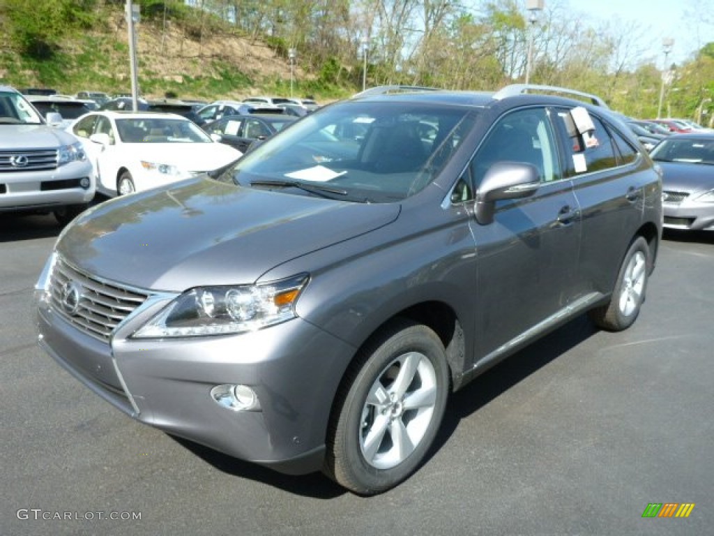 2013 RX 350 AWD - Nebula Gray Pearl / Black/Ebony Birds Eye Maple photo #8