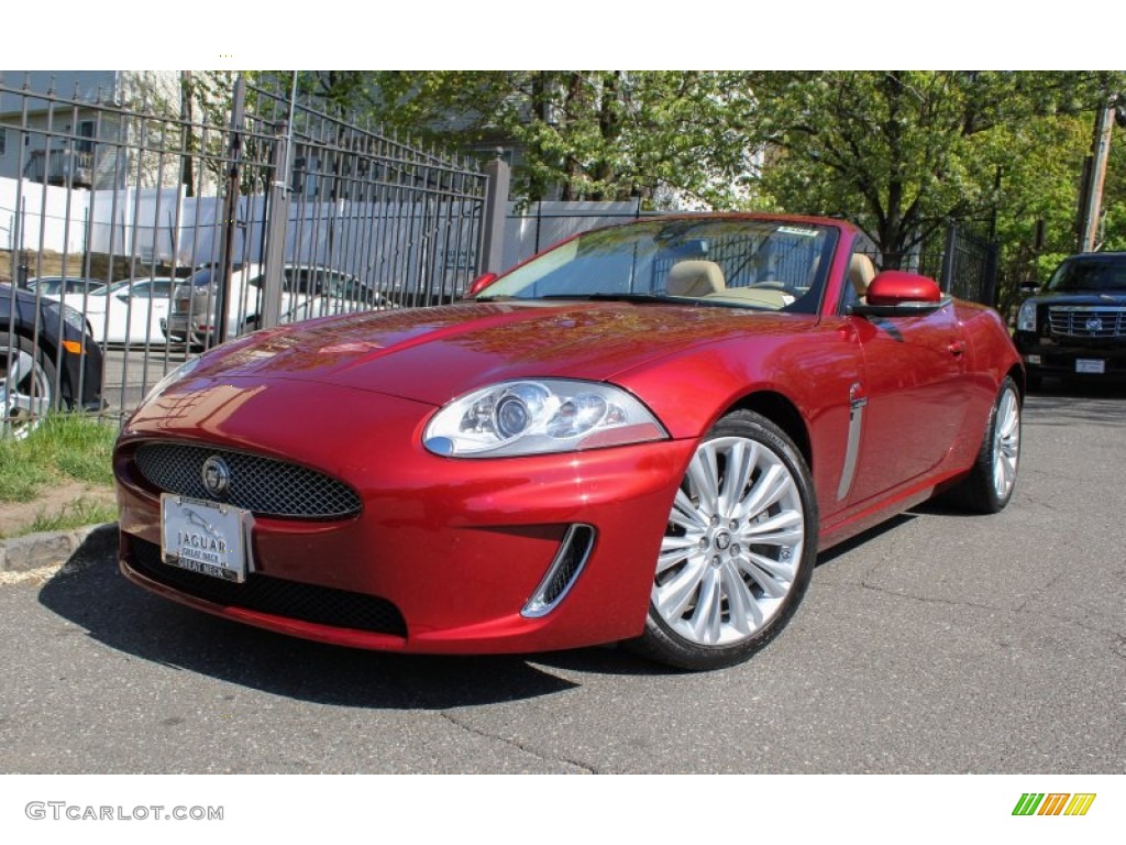 Claret Red Metallic Jaguar XK