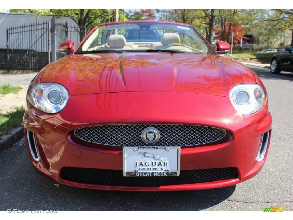 2010 XK XK Convertible - Claret Red Metallic / Caramel photo #2