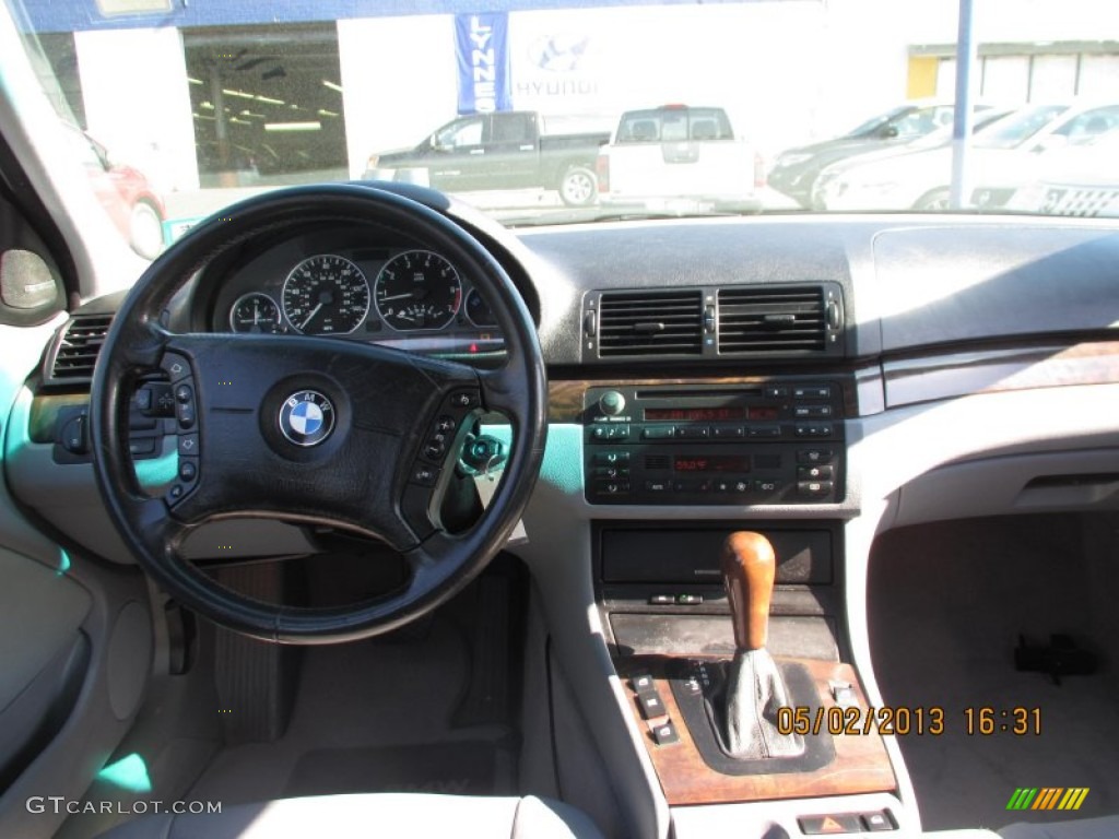 2001 3 Series 330i Sedan - Titanium Silver Metallic / Grey photo #11