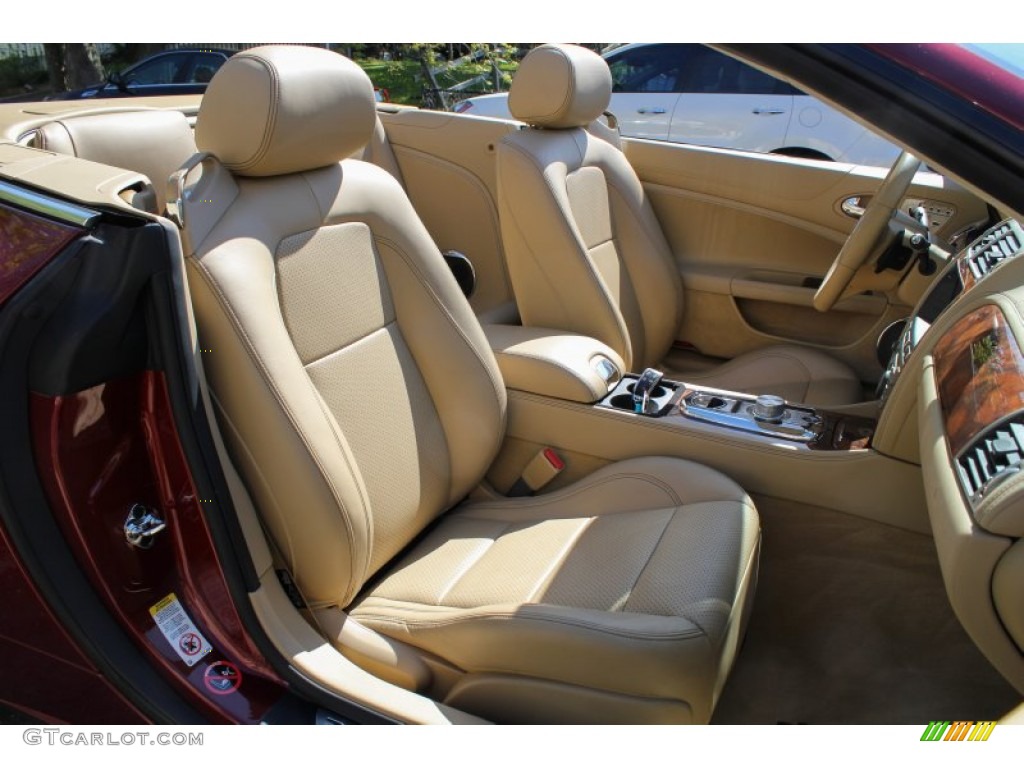 Caramel Interior 2010 Jaguar XK XK Convertible Photo #80622441