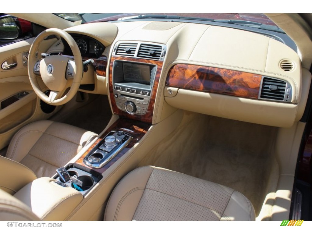 2010 Jaguar XK XK Convertible Caramel Dashboard Photo #80622463